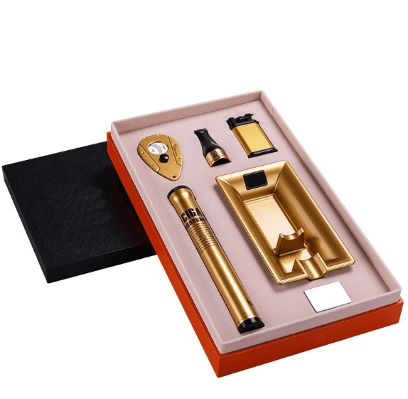 Coffret Cigare <br/> Or Luxueux