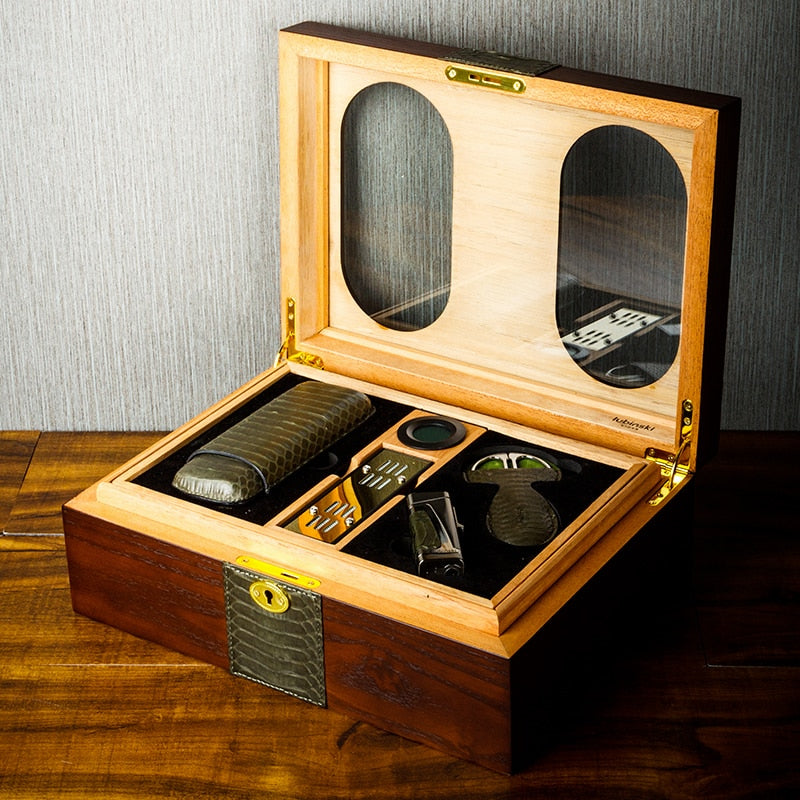 Coffret Cave a cigare et accessoires - Aurelius Luxe